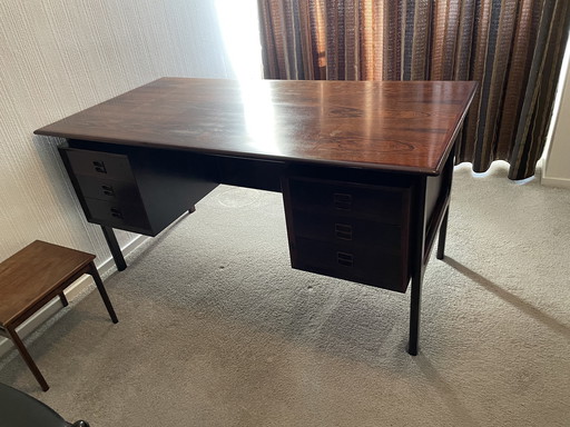 Deens design Jaren 70 palissander houten bureau - uniek