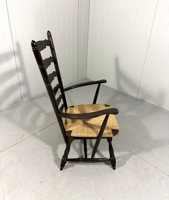 Image 1 of Rustikaler, brutalistischer Hochleiterstuhl aus den 1960er Jahren