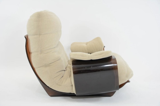 Image 1 of Sessel Marsala und passender Hocker von Ligne Roset, hellbeige