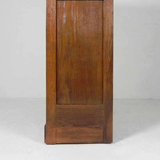 Image 1 of Eichenschrank mit Rollläden und 2 Rollläden, 148 cm hoch, 1950er Jahre