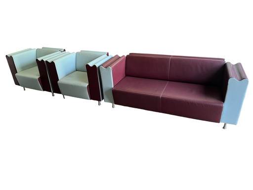 Moroso sofa, 3-seater sofa and 2 armchairs, Ross Lovegrove