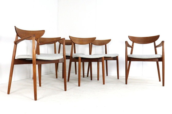 Image 1 of Set di 4 + 2 sedie Harry Ostergaard per Randers mobelfabrik