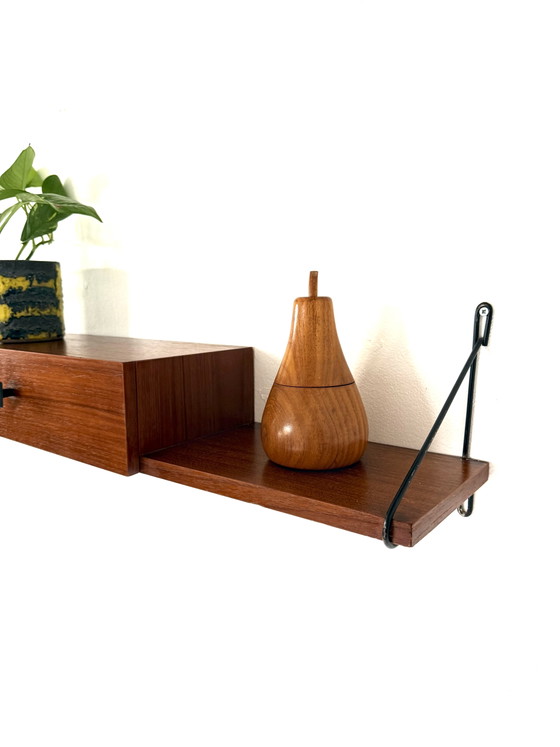 Pensile vintage in teak, Die & Flur anni '60 – Diele & Flur, Armadi a muro, Wood, Metal (photo 8 of 11)