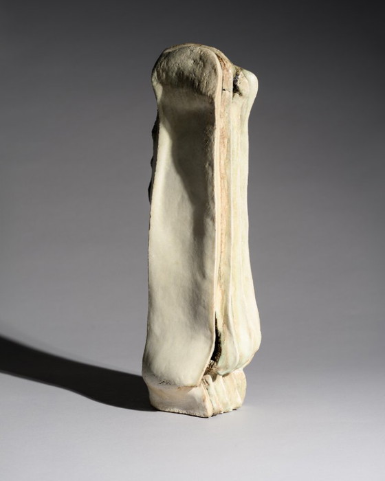 Image 1 of Uta Falter-Baumgarten Signed Studio Ceramic Brutalist Sculpture, Germany 1989 – Monumental Hand-Built Ceramic Object