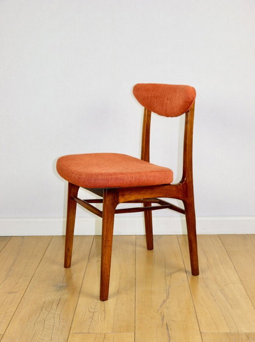 Sedia vintage Hałas color mattone terracotta