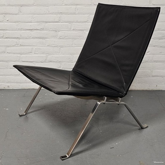 Image 1 of Set da salone in 3 pezzi Poul Kjærholm per Fritz Hansen PK22 e PK91 rivestito in pelle. Bellissime condizioni.