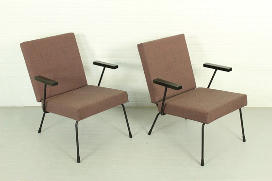 Image 1 of Juego de 2 sillones 1407 de Wim Rietveld para Gispen