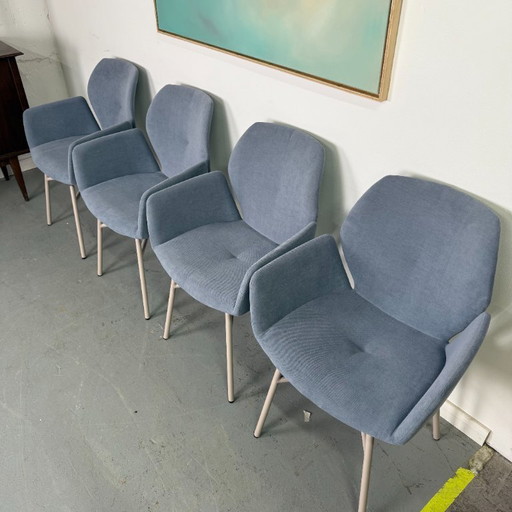 4x  Mood 95 Armlehnstuhl in Mystic Jeans von Mobitec