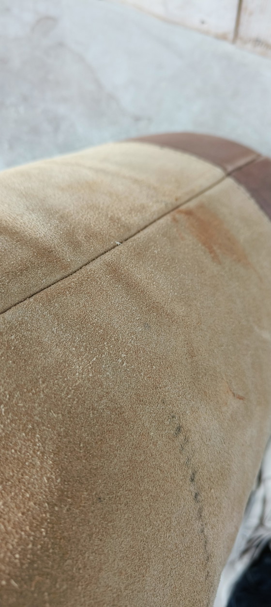 Image 1 of Sacco da boxe vintage in pelle nabuk anni '50, caverna maschile