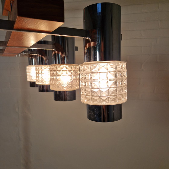 Image 1 of Vintage hanglamp 8 spots