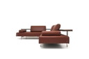 Rolf Benz Dono Couch Sofa Corner Couch Corner Sofa Leather Dono brown cognac pull-out