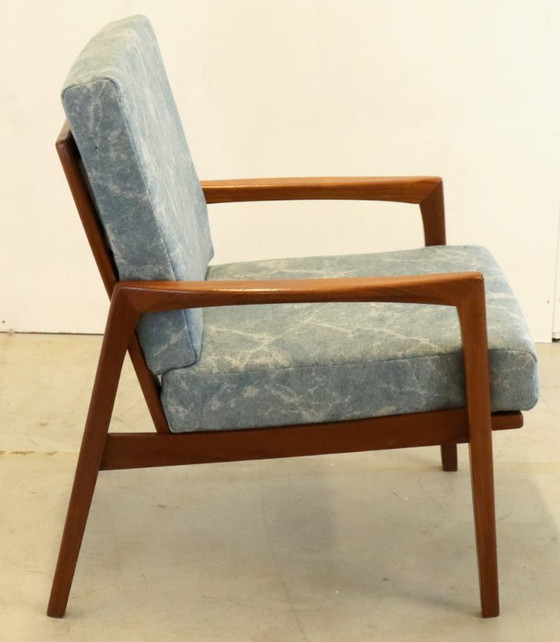 Image 1 of Vintage armchair easy chair newly upholstered 'Mettman'