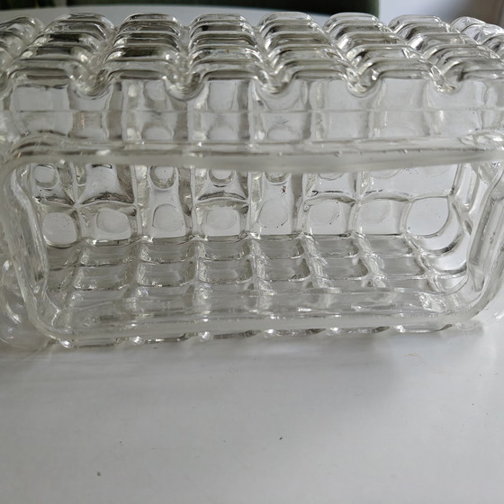 Image 1 of Vintage brutalist ice glass lamp – Erco - Germany, 1970s