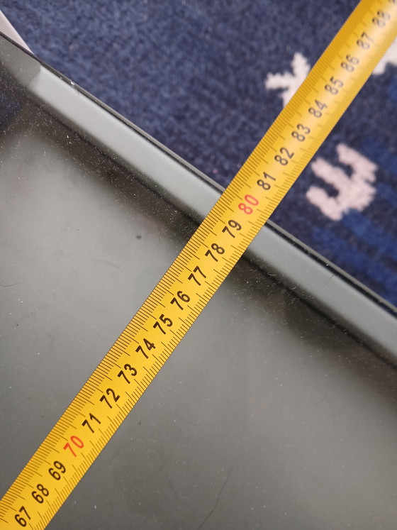 Image 1 of Tavolino laterale vintage in vetro fumé