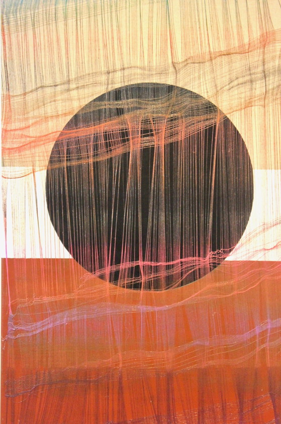 Arazzo da parete in lino Holistic fatto a mano da Lawrence Kwakye, Dipinti e disegni, Abstract (foto 7 di 10)