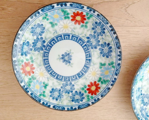 Ensemble de 2 soucoupes vintage en porcelaine Arita Imari japonaise – decoratieve objecten (photo 2 of 11)