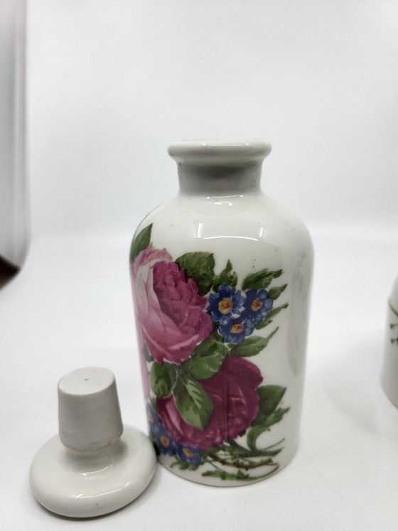 Image 1 of Juego de baño de porcelana de París, Francia, 1950 (juego de 3 piezas)