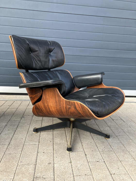 Image 1 of 2x Eames Lounge Chair Contura/Fehlbaum 1950er Jahre