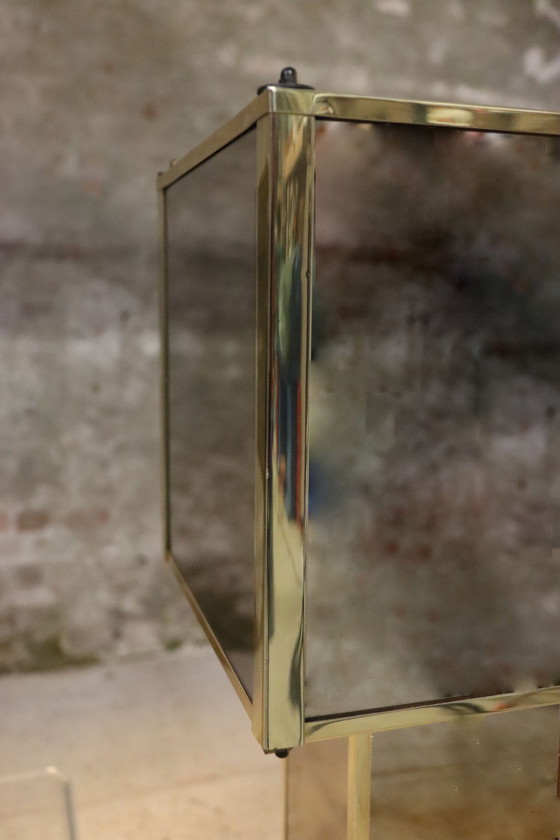 Image 1 of 2x Grote Brutalistische Italiaanse Tafellampen