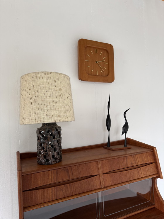 Image 1 of Brutalist ceramic table lamp '70s