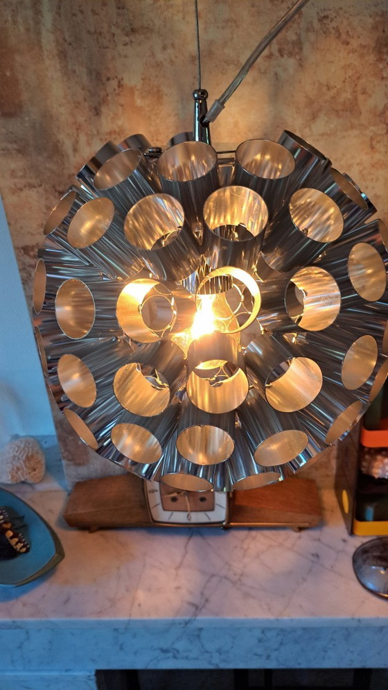 Image 1 of Lampada a sospensione vintage Ranex in cromo, stile spaziale