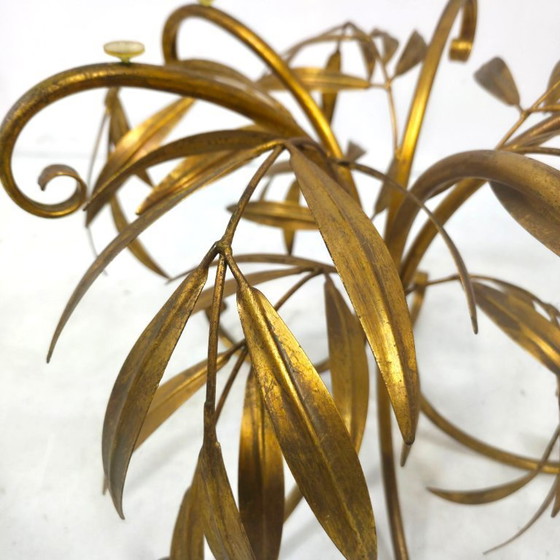 Image 1 of Mesa auxiliar Hans Kögl, años 60, dorada, estilo Hollywood Regency