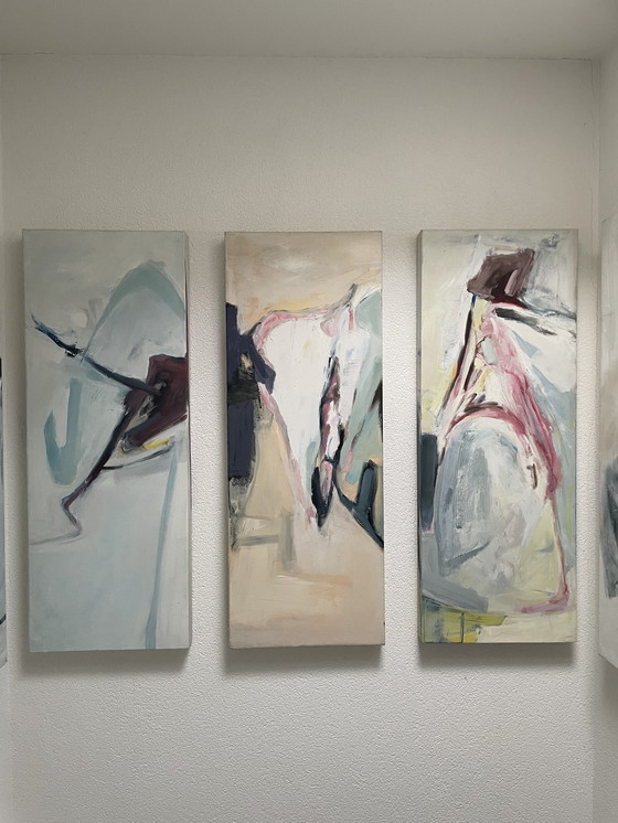 Image 1 of 7 luik schilderijen van Adriaan Nieuwenhuis