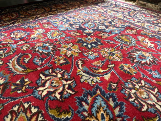 Groot Handgeknoopt Perzisch Mashad Tapijt 300 × 290 Cm – Meshad, Vloerkleden en tapijten, Wool (photo 7 of 15)