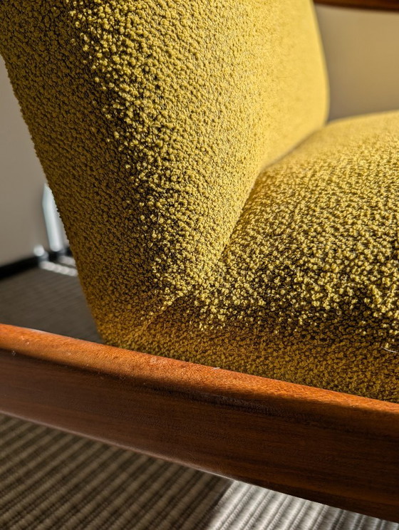 Hartmut Lohmeyer For Wilkhahn Armchair Newly Upholstered MCM – Textile, Wood (photo 6 of 8)