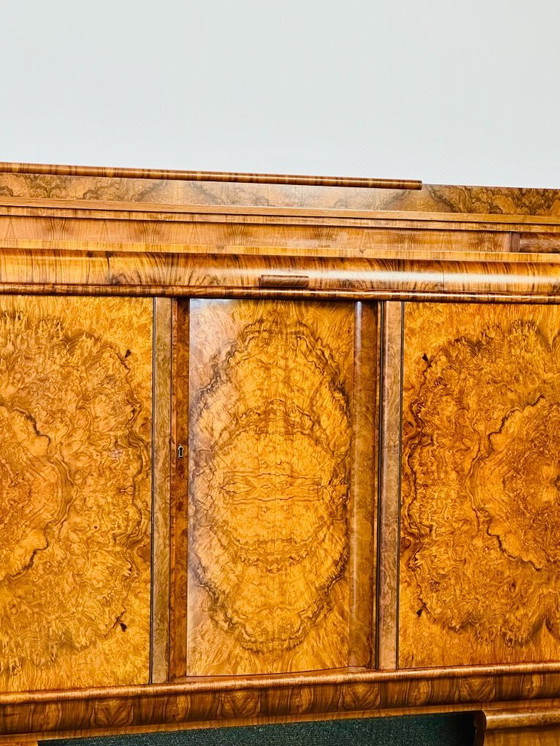 Image 1 of Sideboard im Art-Deco-Stil aus Nussbaummaserholz, Frankreich, 1930