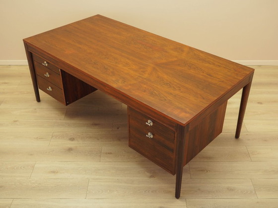 Image 1 of Escritorio Diplomat de palisandro, diseño danés, década de 1970, diseñador: Finn Juhl, fabricante: France & Son