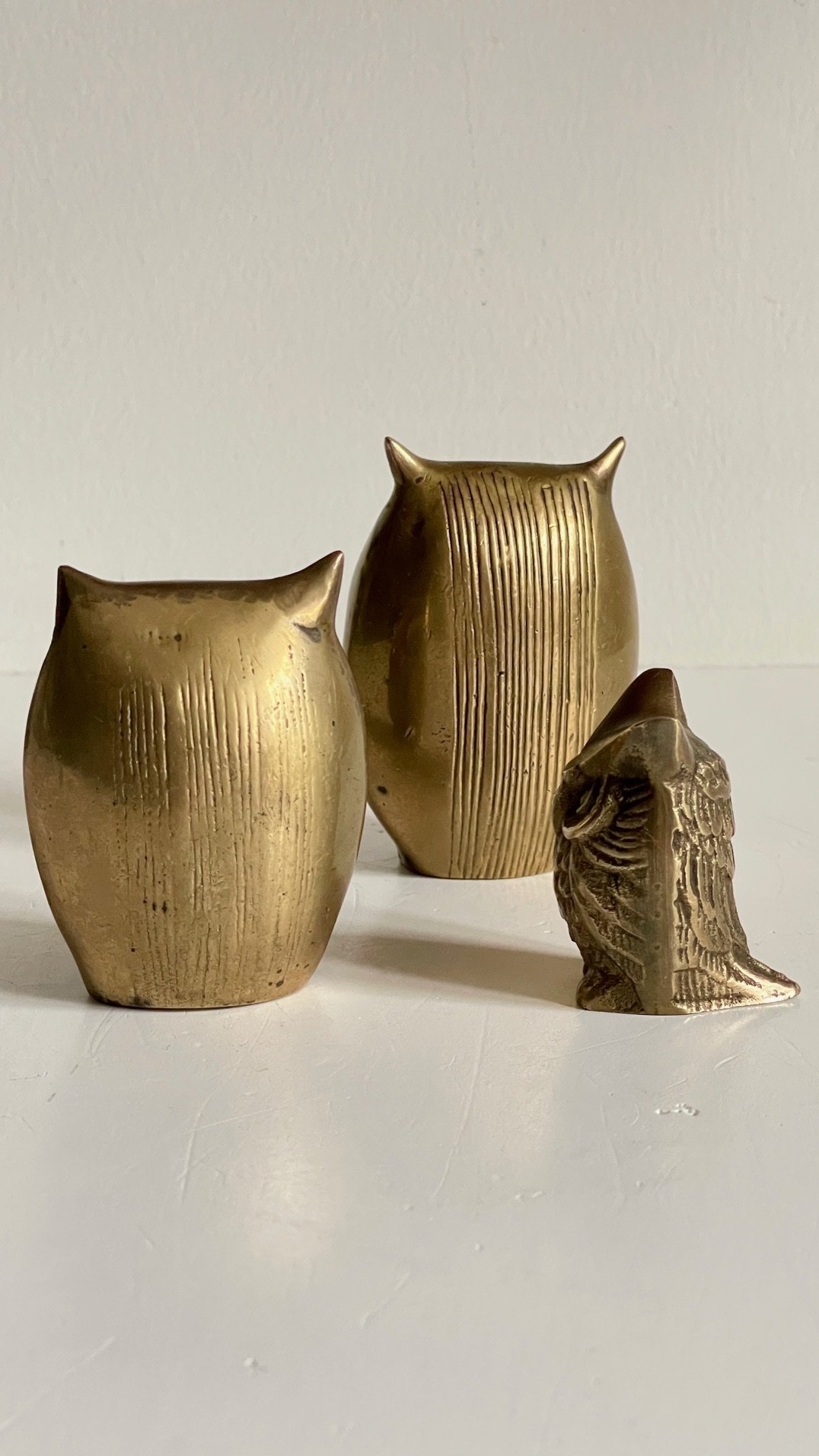 Brass owl cheapest family