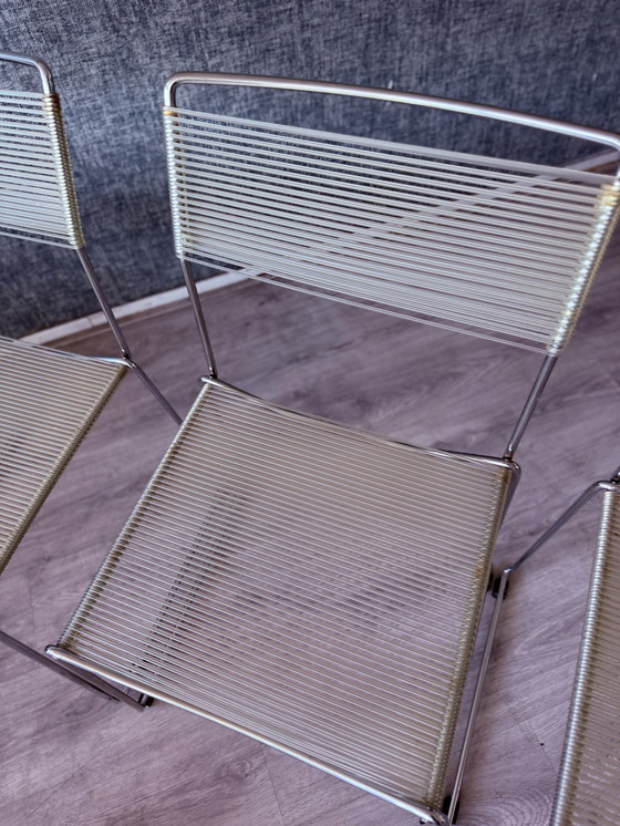 Image 1 of 4x Spaghettistoelen van Giandomenico Belotti voor Alias, ca.80s