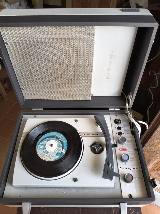 Platine Vinyle Vintage Lesa Lesaphon Mod. Lf280 • – Objets déco, Metal, Plastic (photo 9 of 9)