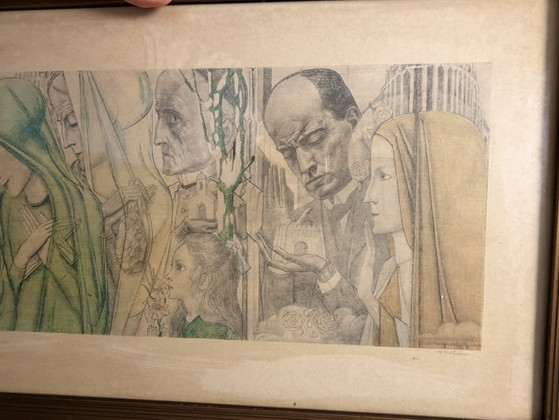 Jan Toorop 1858-1928 / Litografia Originale - Il Sacrificio 1927 – Litografie e stampe, Paper (photo 5 of 6)