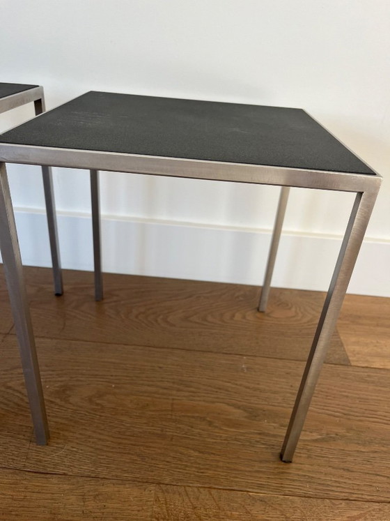 Metaform KR/M1 Tables d'appoint set de 2 – Pierre, rvs (photo 2 of 11)