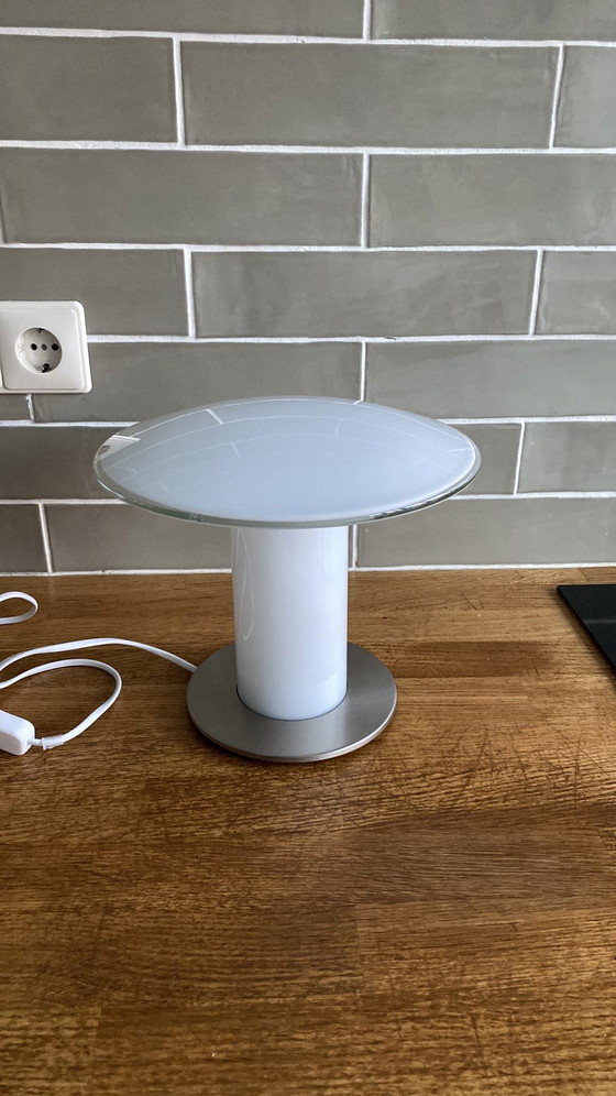 Image 1 of Peill & Putzler Mushroom table lamp design glass 1980s