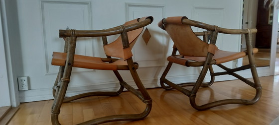Image 1 of Twee Espri-fauteuils uit de jaren zeventig.