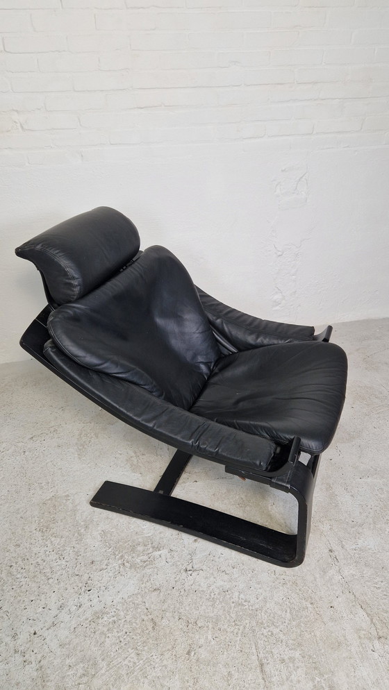 Image 1 of Fauteuil modèle "Kroken", design Ake Fribyter pour Nelo, 1970.