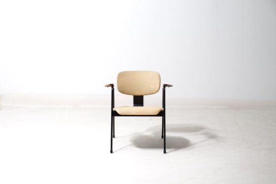 Rare 'F1 chair' by Willy Van der Meeren, 1950s, Armchairs, Metal, Textile, Black (photo 2 of 6)