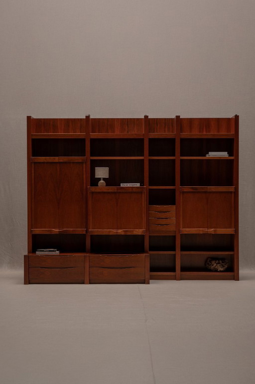 Large Brutalist bookcase by Franz Xaver Sproll