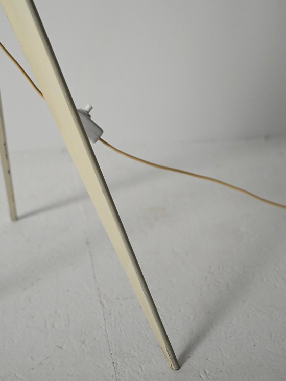 Image 1 of White-lacquered tripod floor lamp, 50/60s