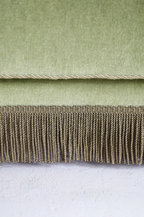 Image 1 of Dänisches 2-Sitzer-Sofa aus den 60er/70er Jahren, grüner Samt