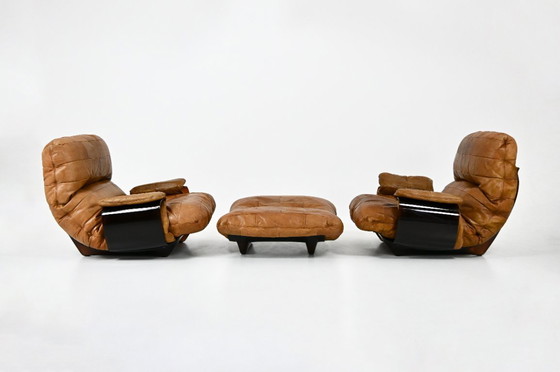 Image 1 of Sillones y otomana "Marsala" de Michel Ducaroy para Ligne Roset, década de 1970