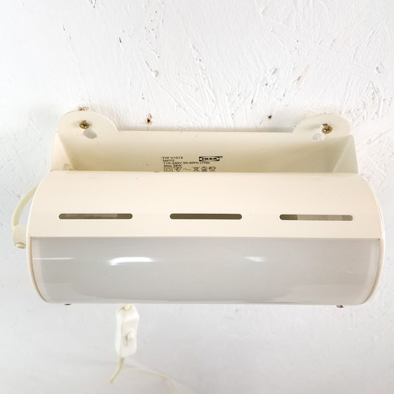 Image 1 of Vintage wall lamp Ikea Smyg bedside lamp metal/plastic white Maria Vinka