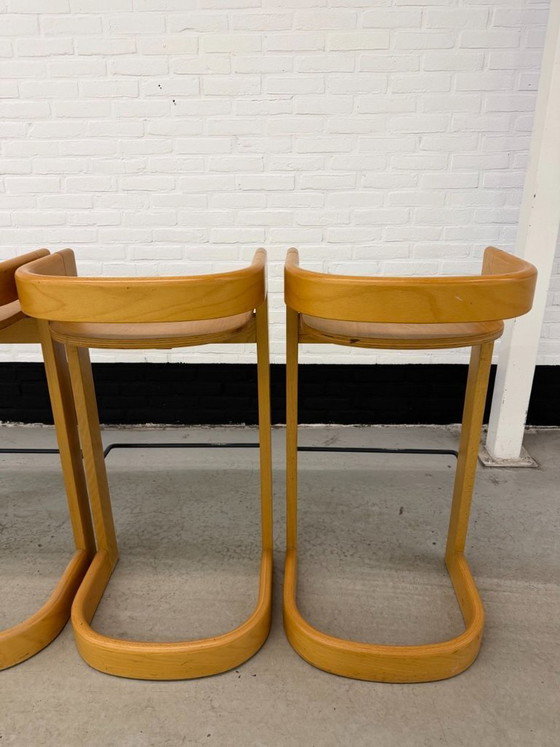 Image 1 of Set van 4 Willy Rizzo stijl barkrukken