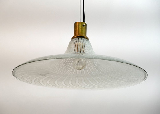 Image 1 of Lampada a sospensione in vetro di Murano della metà del secolo scorso, anni '70