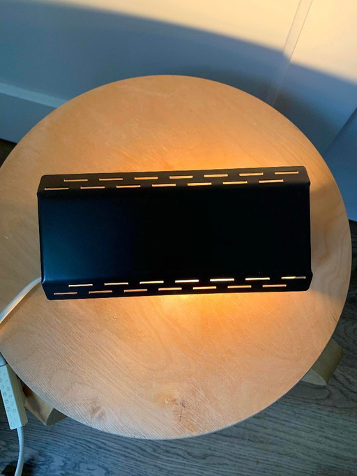 1970s bedside lamp – dark brown vintage design with rotating shade