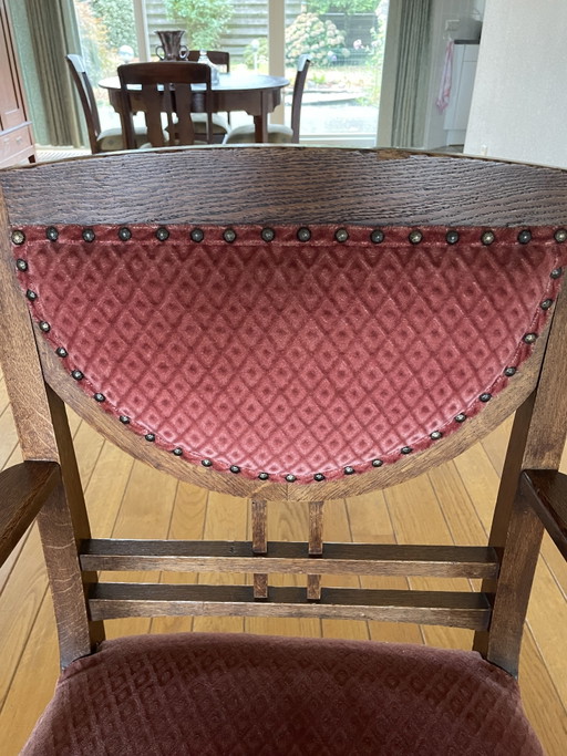 Chaise ancienne – fauteuils, Metal, Textile (photo 2 of 5)