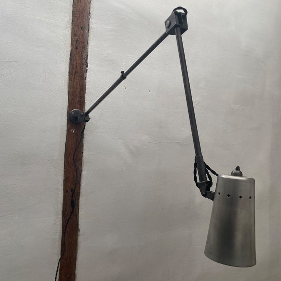 Image 1 of ANTIQUE 1950S INDUSTRIAL WORKSHOP SCONCE
